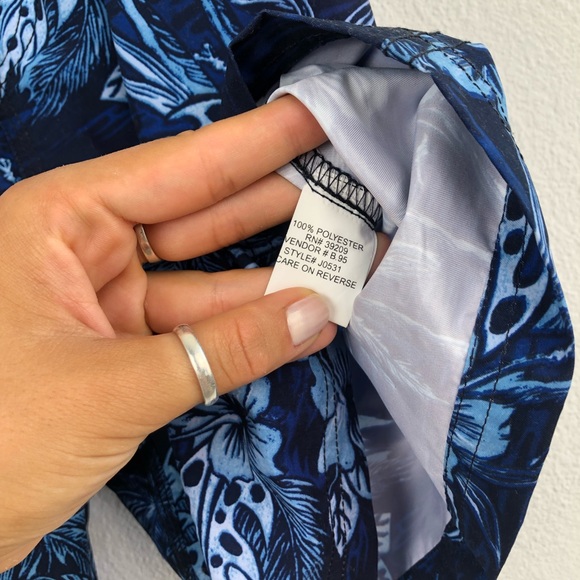 Pacific Scene Mens Tropical Vintage Swim Shorts - Picture 7 of 7